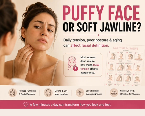 Face Yoga Jawline Exercises Printable Guide